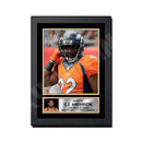 C.J. Anderson 2 Limited Edition Football Signed Print - American Footballer