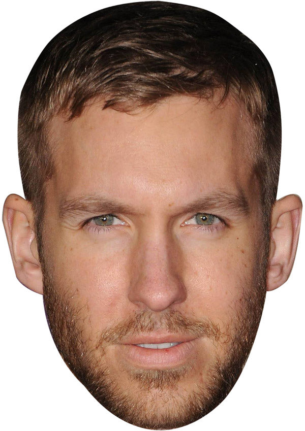 CALVIN HARRIS JB - Music Star Fancy Dress Cardboard Celebrity Party Face Mask