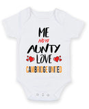 Me and My Aunty Love CAMBRIDGE UNITED Personalised FOOTBALL TEAM Baby Grow
