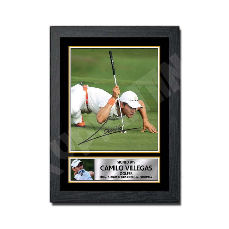 CAMILO VILLEGAS Limited Edition Golfer Signed Print - Golf
