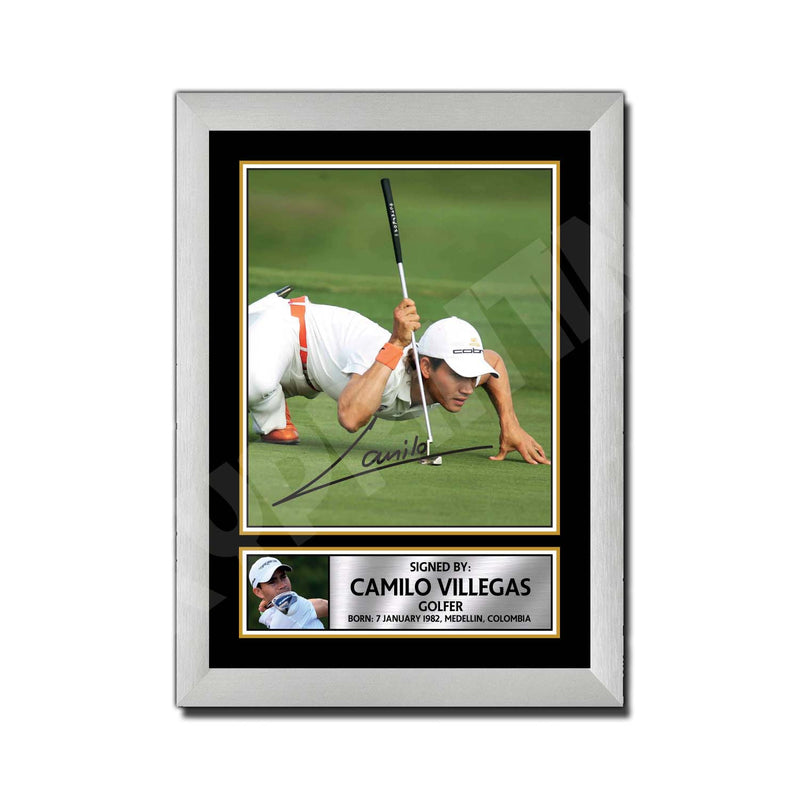 CAMILO VILLEGAS Limited Edition Golfer Signed Print - Golf