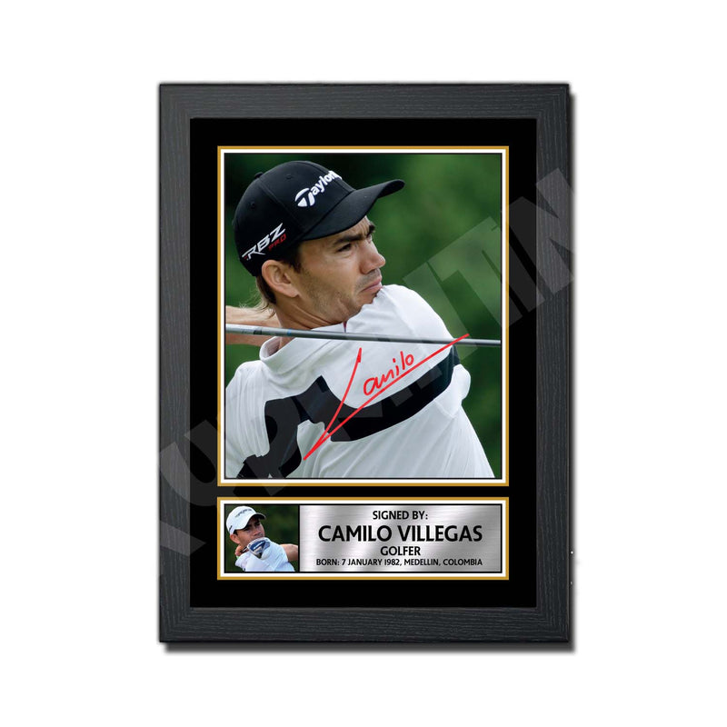 CAMILO VILLEGAS 2 Limited Edition Golfer Signed Print - Golf