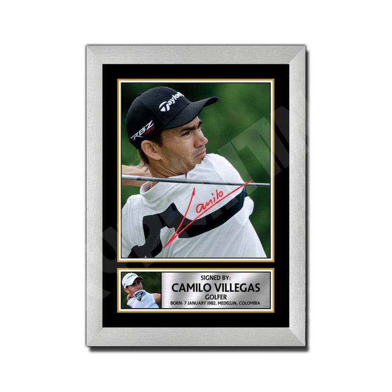 CAMILO VILLEGAS 2 Limited Edition Golfer Signed Print - Golf
