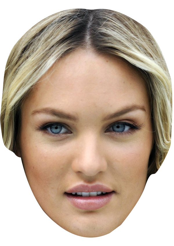 CANDICE SWANEPOEL JB - Model Fancy Dress Cardboard Celebrity Party Face Mask