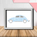 Personalised Car 3 Word Art Poster Print