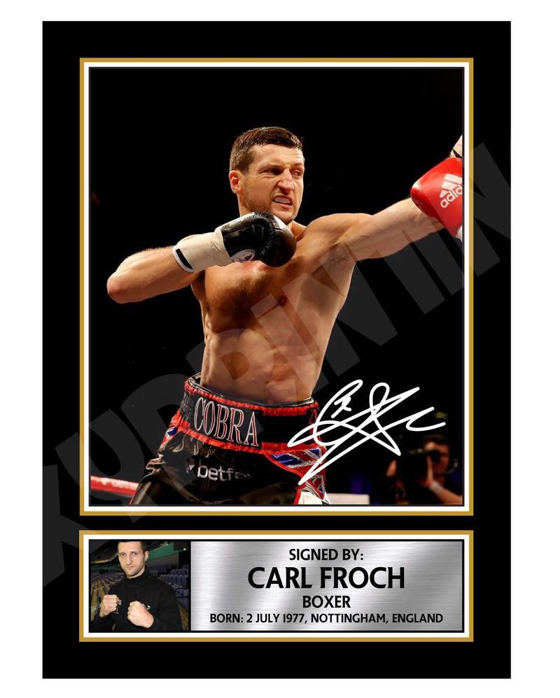 CARL FROCH Limited Edition Boxer Signed Print - Boxing