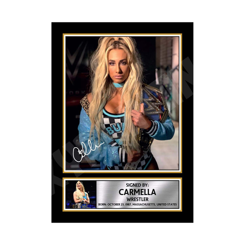 CARMELLA 2 Limited Edition MMA Wrestler Signed Print - MMA Wrestling