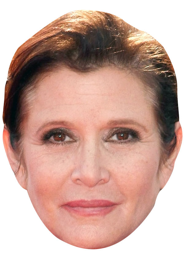 Carrie Fisher Face Mask – Fancy Dress Cardboard Costume Mask