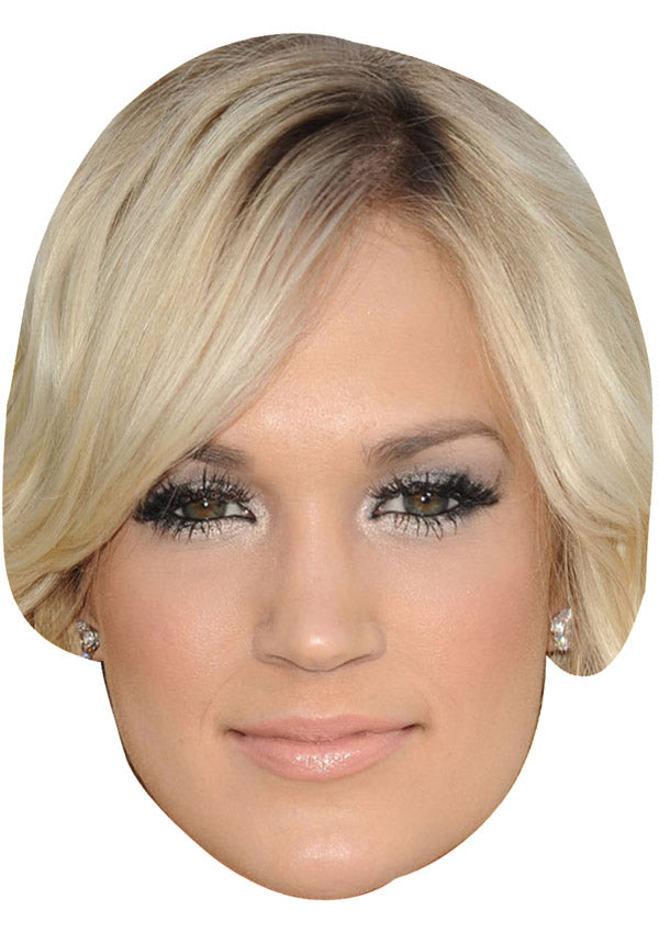 CARRIE UNDERWOOD JB - Music Star Fancy Dress Cardboard Celebrity Party Face Mask