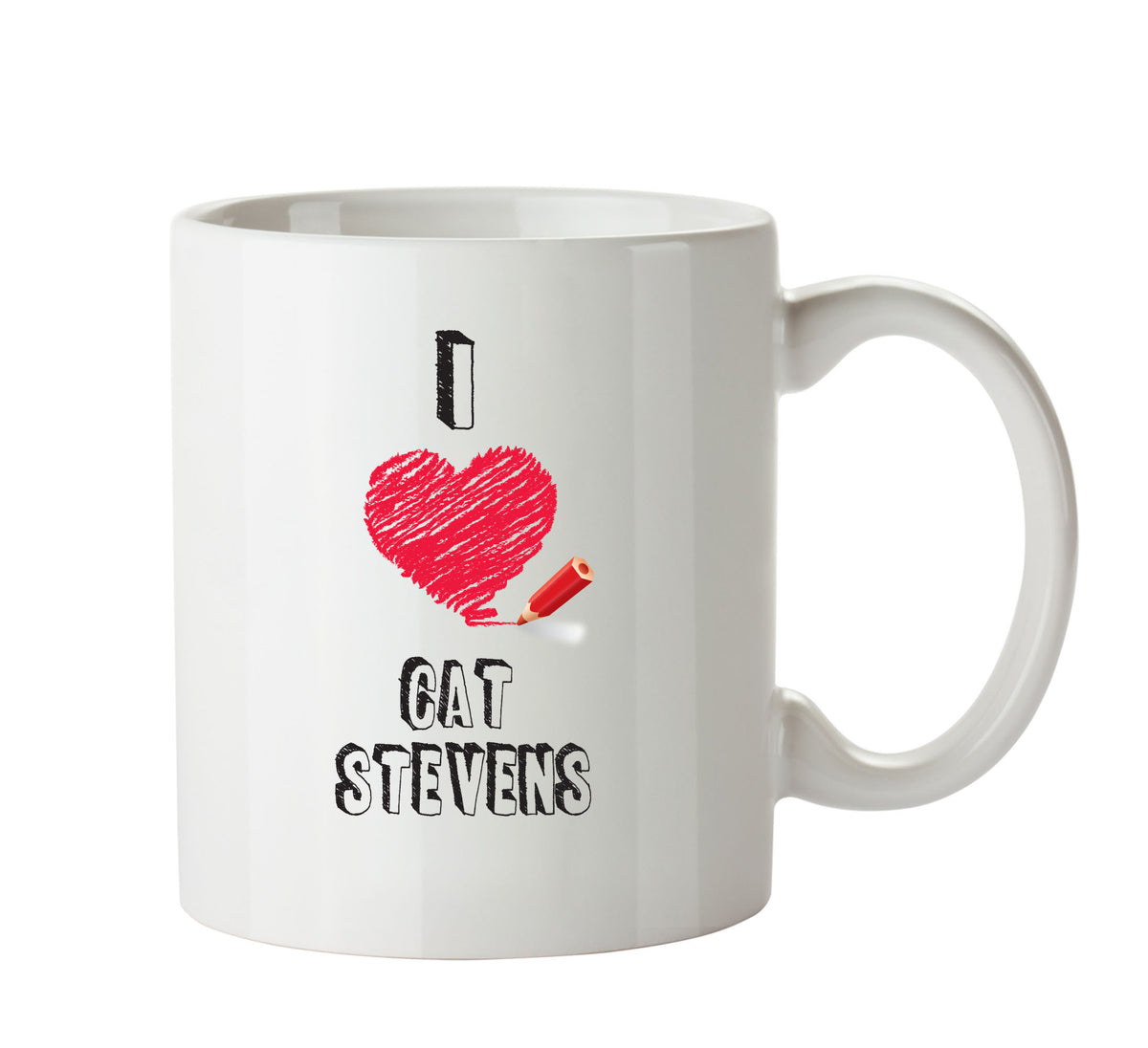I Love CAT STEVENS Celebrity Mug – printed mug product image 1