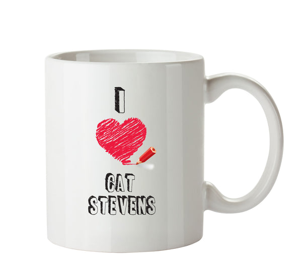 I Love CAT STEVENS Celebrity Mug – printed mug product image 1