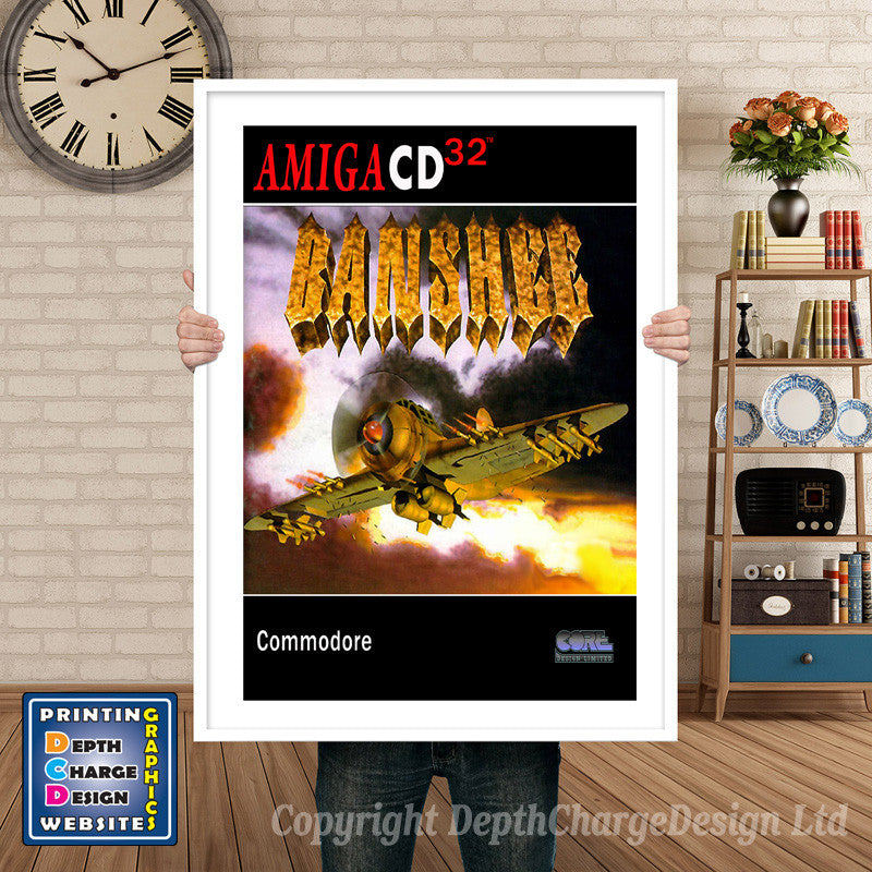 BANSHEE Atari Inspired Retro Gaming Poster A4 A3 A2 Or A1