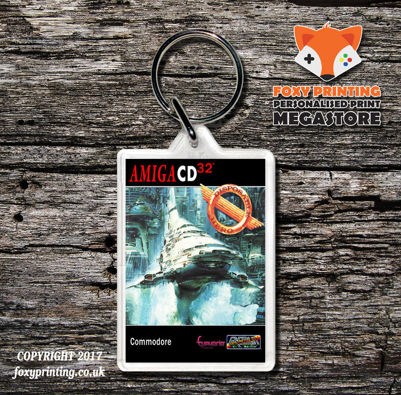 AMIGA CD32 DIPOSABLE HERO - Game Inspired Retro Gaming Keyring