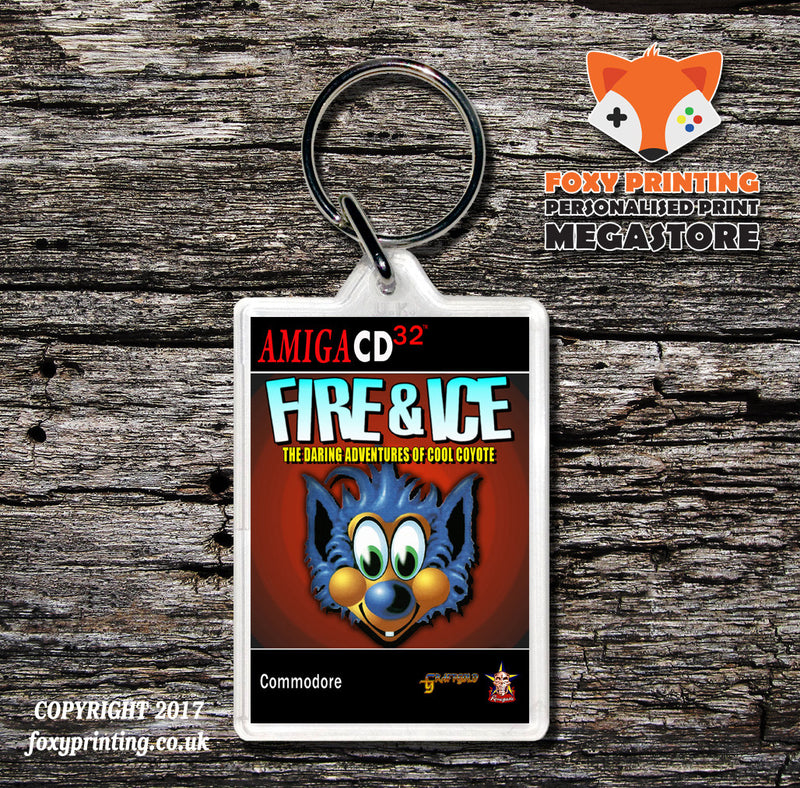 AMIGA CD32 FIR AND ICE - Game Inspired Retro Gaming Keyring