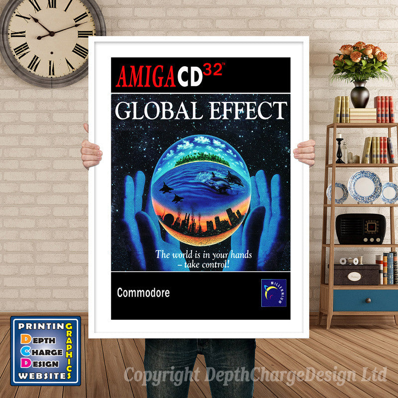 GLOBAL EFFECT Atari Inspired Retro Gaming Poster A4 A3 A2 Or A1