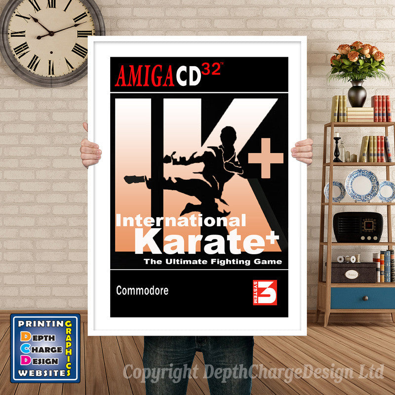 INTERNATIONAL KARATE Atari Inspired Retro Gaming Poster A4 A3 A2 Or A1