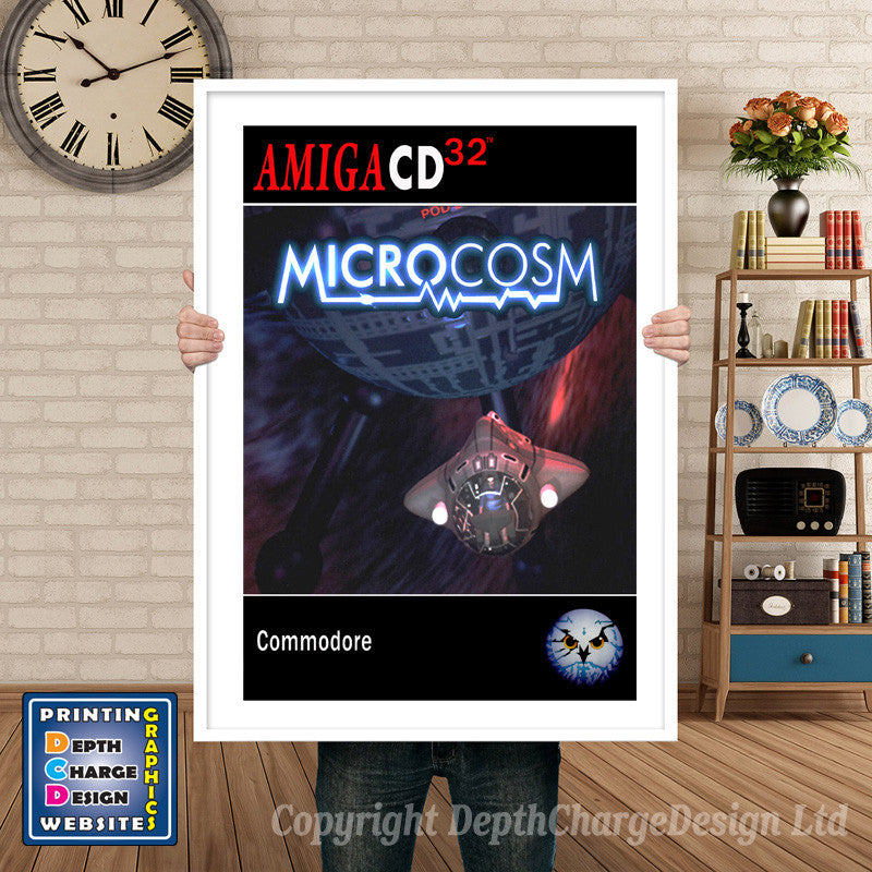 MICROCOSM Atari Inspired Retro Gaming Poster A4 A3 A2 Or A1