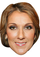 CELINE DION JB - Music Star Fancy Dress Cardboard Celebrity Party Face Mask