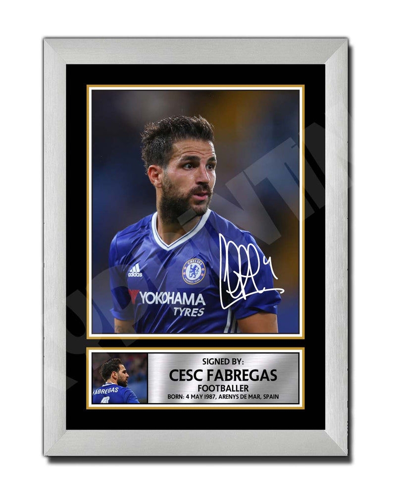 CESC FABREGAS Limited Edition Football Player Signed Print - Football