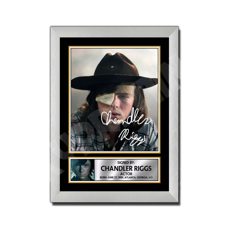 CHANDLER RIGGS Limited Edition Walking Dead Signed Print