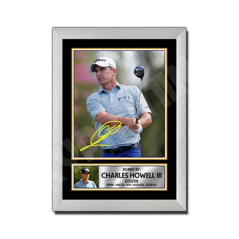 CHARLES HOWELL Limited Edition Golfer Signed Print - Golf