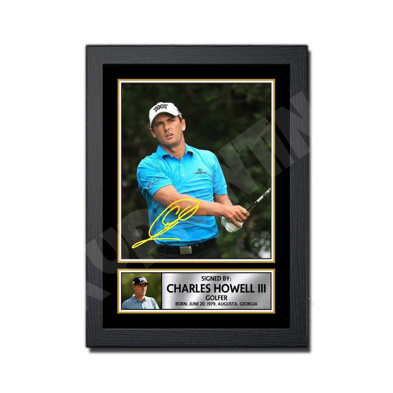 CHARLES HOWELL 2 Limited Edition Golfer Signed Print - Golf
