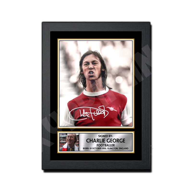 CHARLIE GEORGE Limited Edition Football Player Signed Print - Football