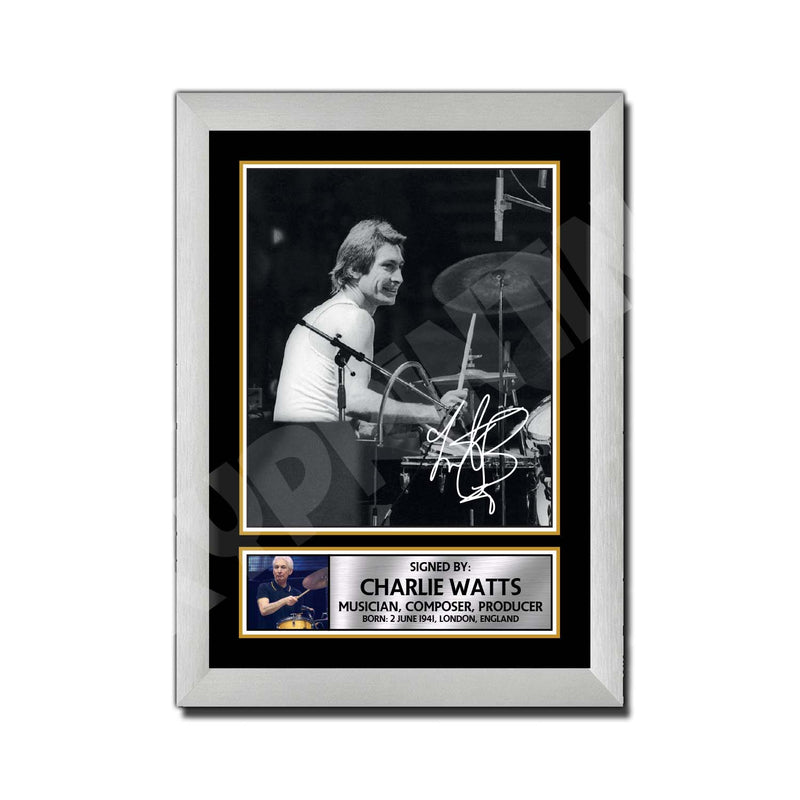 CHARLIE WATTS (1) Limited Edition Music Signed Print