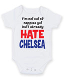 CHELSEA Hate Football Fan Baby Grow Bodysuit
