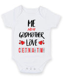 Me and My Godmother Love CHELTENHAM TOWN Personalised FOOTBALL TEAM Baby Grow
