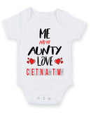Me and My Aunty Love CHELTENHAM TOWN Personalised FOOTBALL TEAM Baby Grow