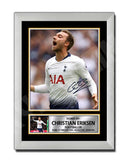 CHRISTIAN ERIKSEN Limited Edition Football Player Signed Print - Football