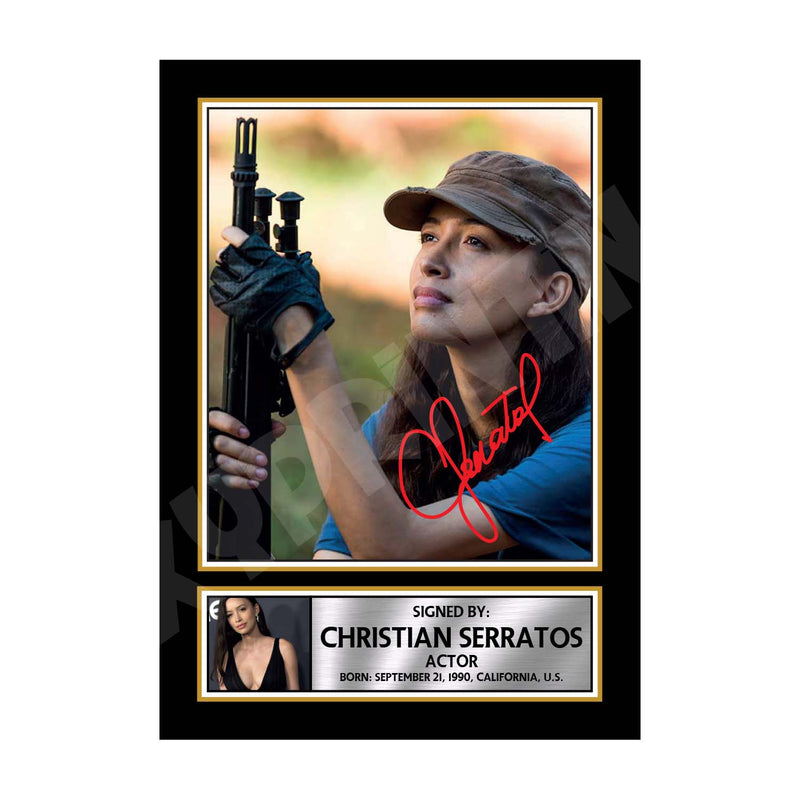 CHRISTIAN SERRATOS Limited Edition Walking Dead Signed Print