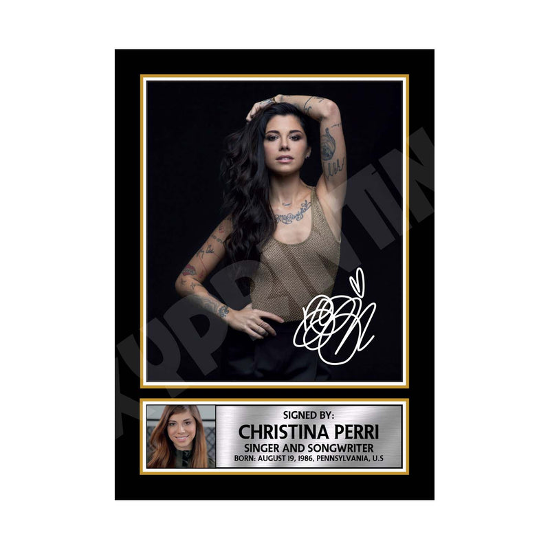 CHRISTINA PERRI (1) Limited Edition Music Signed Print