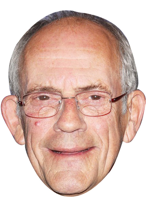 Christopher Lloyd Face Mask – Fancy Dress Cardboard Costume Mask