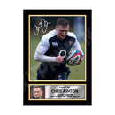 CHRIS ASHTON 2 Limited Edition Rugby Player Signed Print - Rugby
