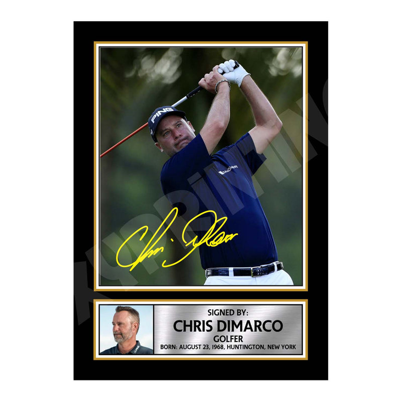 CHRIS DI MARCO 2 Limited Edition Golfer Signed Print - Golf