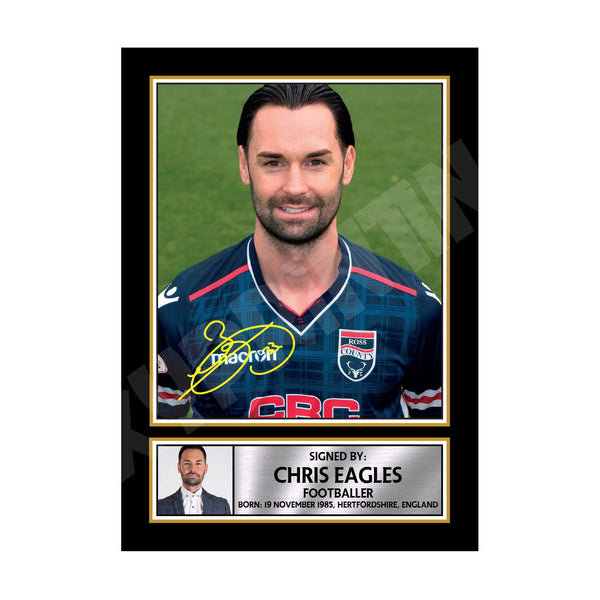 CHRIS EAGLES (1) Football Player Printed Signature Print