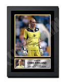 CHRIS KIRKLAND 1 Limited Edition Football Player Signed Print - Football