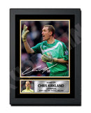 CHRIS KIRKLAND 2 Limited Edition Football Player Signed Print - Football