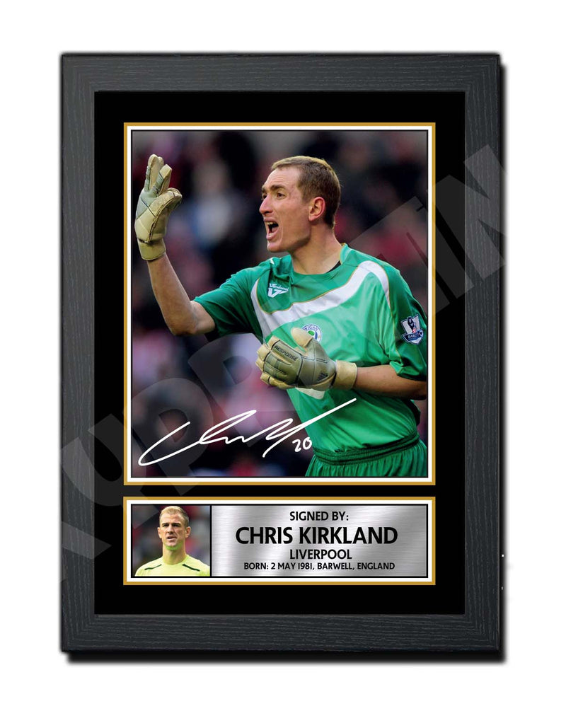 CHRIS KIRKLAND 2 Limited Edition Football Player Signed Print - Football
