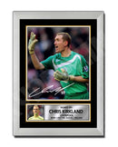 CHRIS KIRKLAND 2 Limited Edition Football Player Signed Print - Football