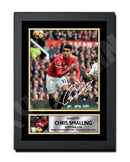 CHRIS SMALLING 2 Limited Edition Football Player Signed Print - Football