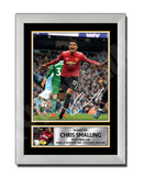 CHRIS SMALLING (1) Limited Edition Football Player Signed Print - Football