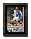 CHRIS SUTTON Limited Edition Football Player Signed Print - Football