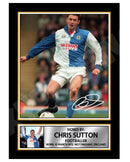 CHRIS SUTTON Limited Edition Football Player Signed Print - Football