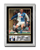 CHRIS SUTTON Limited Edition Football Player Signed Print - Football