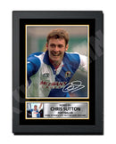 CHRIS SUTTON 2 Limited Edition Football Player Signed Print - Football