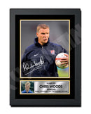 CHRIS WOODS 1 Limited Edition Football Player Signed Print - Football
