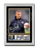 CHRIS WOODS 1 Limited Edition Football Player Signed Print - Football